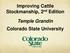 Improving Cattle Stockmanship, 2 nd Edition. Temple Grandin Colorado State University