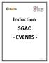 Induction SGAC - EVENTS -