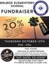 FUNDRAISER. school. thursday october 12th. 5pm - 9pm. Sign up for our Loyal Customer Program IT S FREE & YOU SAVE 5% EVERY VISIT