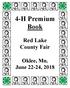 4-H Premium Book. Red Lake County Fair