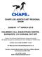 CHAPS (UK) NORTH EAST REGIONAL SHOW HOLMSIDE HALL EQUESTRIAN CENTRE, BURNHOPE, CO DURHAM, DH7 0DT