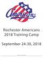 Rochester Americans 2018 Training Camp