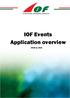 IOF Events Application overview to 2022