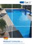 PRODUCT CATALOG 2018 Reinforced Swimming Pool Membranes and Accessories