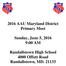 2016 AAU Maryland District Primary Meet. Sunday, June 5, :00 AM. Randallstown High School 4000 Offutt Road Randallstown, MD.