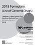 2018 Formulary. (List of Covered Drugs) CareMore Cal MediConnect Plan (Medicare-Medicaid Plan) Los Angeles County, CA