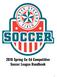 2018 Spring Co-Ed Competitive Soccer League Handbook