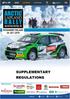 Publication of the entry list and Rally Guide at   Reservations must be done via this net site.