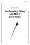 Gas Sampling Fitting with MK2.1 and L-Probe