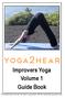 Improvers Yoga Volume 1 Guide Book