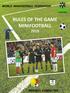RULES OF THE GAME MINIFOOTBALL 2018