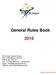 General Rules Book. Revised: December 2018