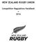 NEW ZEALAND RUGBY UNION. Competition Regulations Handbook