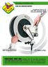 INDUSTRIAL HOSE REEL suitable also for out-door workplaces. Made in Italy