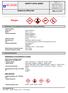 DATA SHEET Revised edition no : 0 MÁM M«MÅ. : Industrial and professional. Perform risk assessment prior to use. Company identification