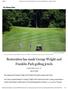 Restoration has made George Wright and Franklin Park golfing jewels