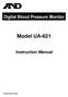 Digital Blood Pressure Monitor Model UA-621 Instruction Manual