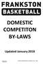 DOMESTIC COMPETITON BY-LAWS