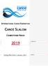 INTERNATIONAL CANOE FEDERATION CANOE SLALOM COMPETITION RULES. Supprimé: Supprimé: 7