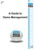 A Guide to Game Management