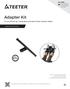 Adapter Kit 5WAR RA NT Y. For use with EZ-Up Gravity Boots and select Teeter Inversion Tables* NEW! Assembly Instructions FULL YEAR