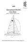 International SOLING Class Rules
