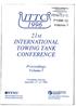 21st INTERNATIONAL TOWING TANK CONFERENCE