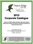 2013 Corporate Catalogue