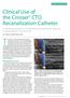 The Crosser CTO Recanalization Device (Bard