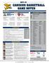 CANISIUS BASKETBALL GAME NOTES #GRIFFS GAME 15