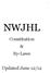 NWJHL. Constitution & By-Laws. Updated June 12/12