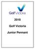 Golf Victoria. Junior Pennant