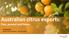 Australian citrus exports: