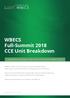 WBECS Full-Summit 2018 CCE Unit Breakdown