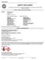 SAFETY DATA SHEET SECTION I PRODUCT AND SUPPLIER INFORMATION SECTION II - HAZARD IDENTIFICATION