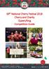 69 th National Cherry Festival 2018 Cherry and Charity Queen/King Competition Guide