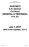 AARCMCC E.P. Section Off Road GENERAL & TECHNICAL RULES July 1, 2017 (Mid Year Update, 2017)