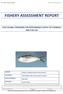 FISHERY ASSESSMENT REPORT