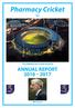 Pharmacy Cricket Inc The Melbourne Cricket Ground ANNUAL REPORT Bill Lawry
