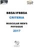BBSA/IFBBSA CRITERIA MUSCULAR MEN S PHYSIQUE