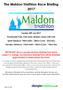 The Maldon Triathlon Race Briefing 2017