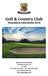 Golf & Country Club Tournament information 2018
