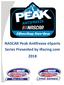iracing.com, NASCAR Peak Antifreeze NASCAR Peak Antifreeze esports Series Powered by iracing.com. NASCAR Road to Pro Series NASCAR Pro Series