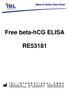 Free beta-hcg ELISA RE53181