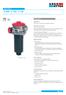 E 094 E 103 E 143 Tank top mounting Connection up to G1 / -16 SAE Nominal flow rate up to 135 l/min / 35.7 gpm