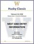 Husky Classic. February 9 10, Dempsey Indoor University of Washington MEET AND ENTRY INFORMATION
