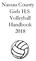 Nassau County Girls H.S. Volleyball Handbook 2018