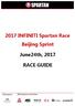 2017 INFINITI Spartan Race Beijing Sprint. June24th, 2017 RACE GUIDE