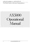 AX5000 Operational Manual