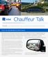Chauffeur Talk. Inside. Don t be blindsided by blind spots